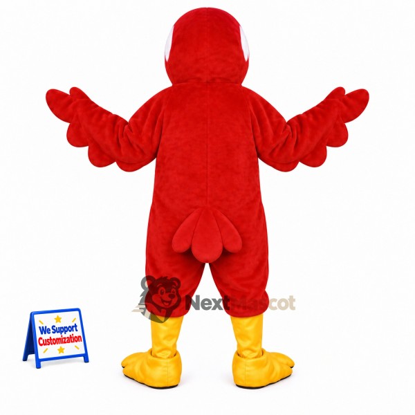 Parrot Mascot Costume - Red for Birthday Parties Parrot Mascot Costume - Red for Birthday Parties