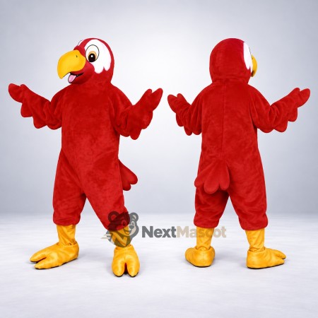 Parrot Mascot Costume - Red for Birthday Parties Parrot Mascot Costume - Red for Birthday Parties