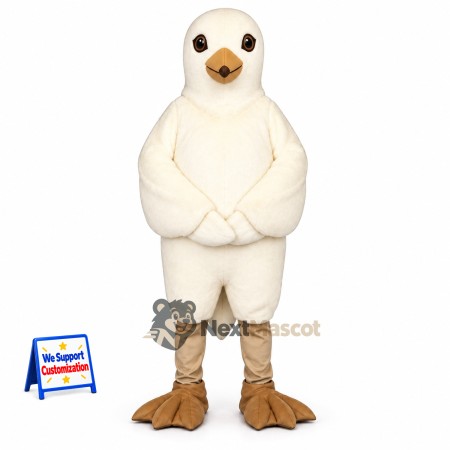 Bird Mascot Costume - White for Community Events Bird Mascot Costume - White for Community Events
