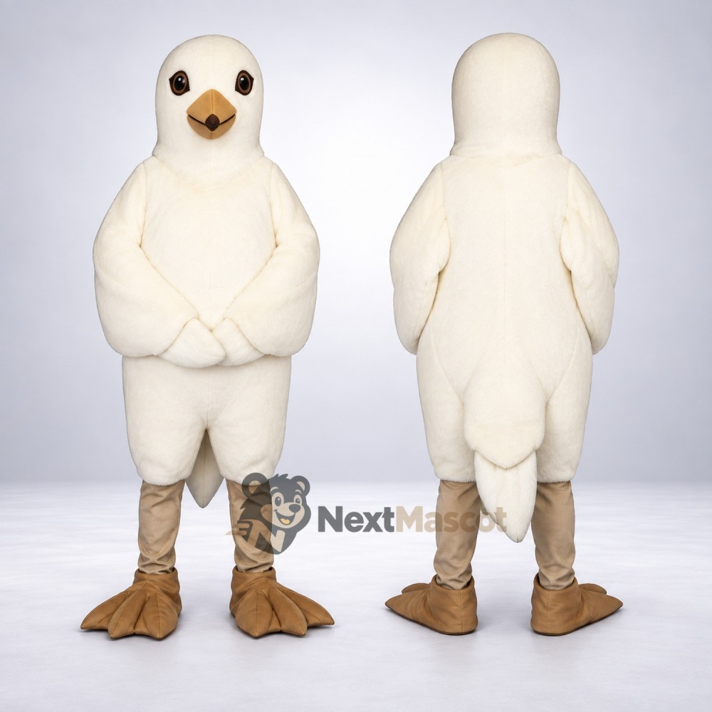 Bird Mascot Costume - White for Community Events Bird Mascot Costume - White for Community Events