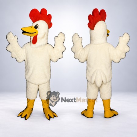 Rooster Mascot Costume - White for Carnivals Rooster Mascot Costume - White for Carnivals