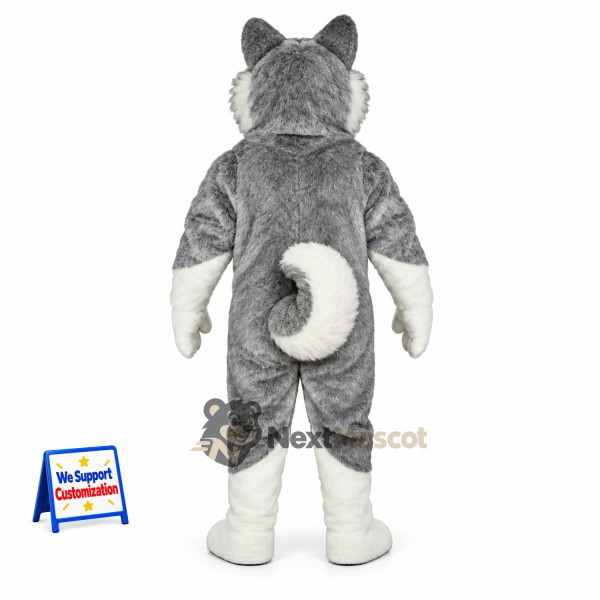 Husky Mascot Costume - Gray for Family Events