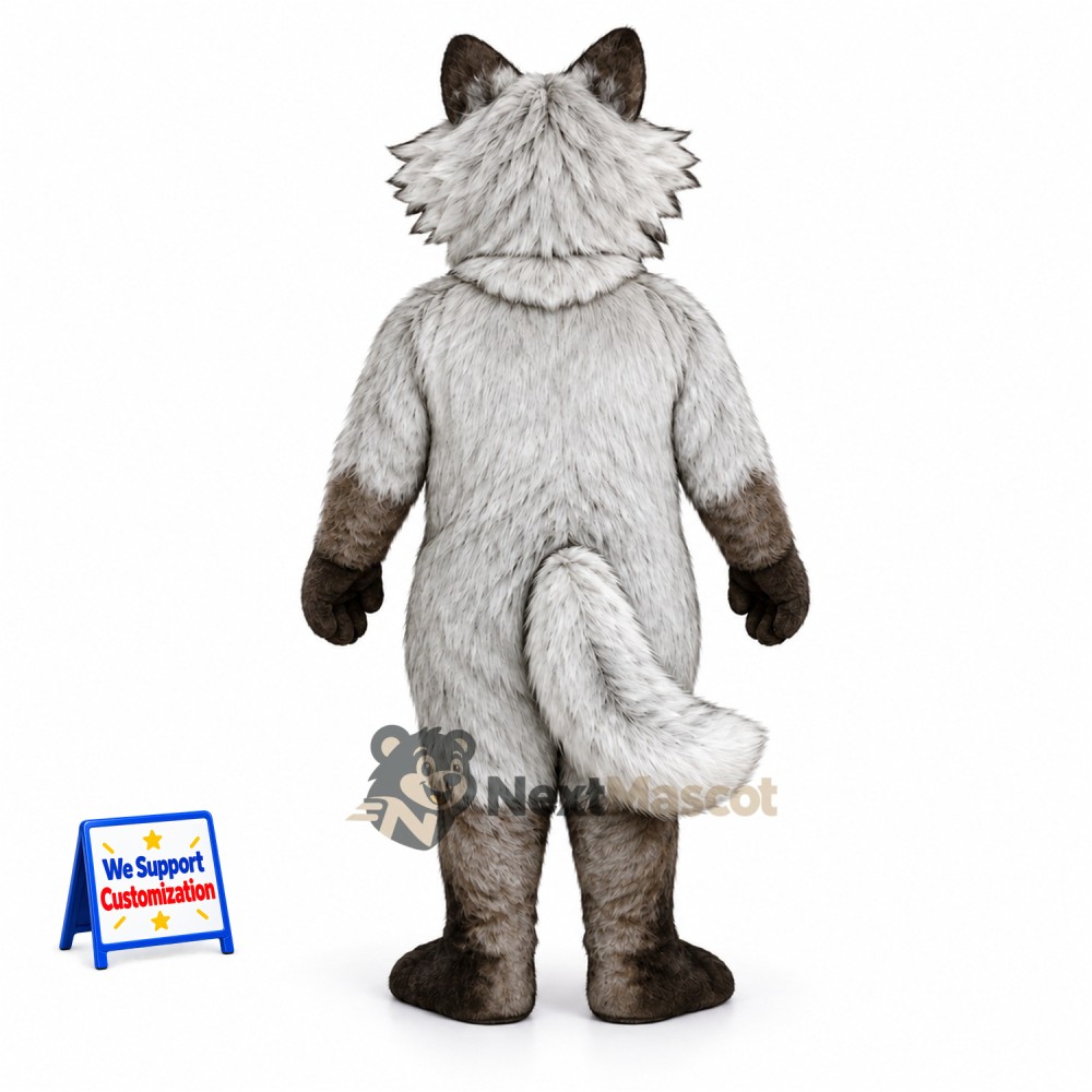 Wolf Mascot Costume - Gray for Celebrations Wolf Mascot Costume - Gray for Celebrations