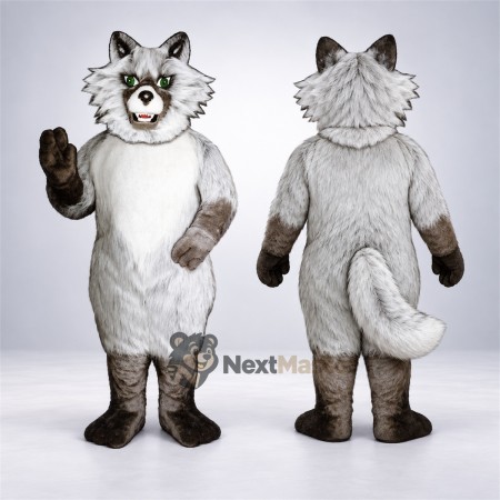 Wolf Mascot Costume - Gray for Celebrations Wolf Mascot Costume - Gray for Celebrations