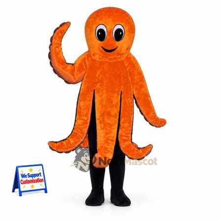 Octopus Mascot Costume - Orange Octopus Mascot Costume - Orange