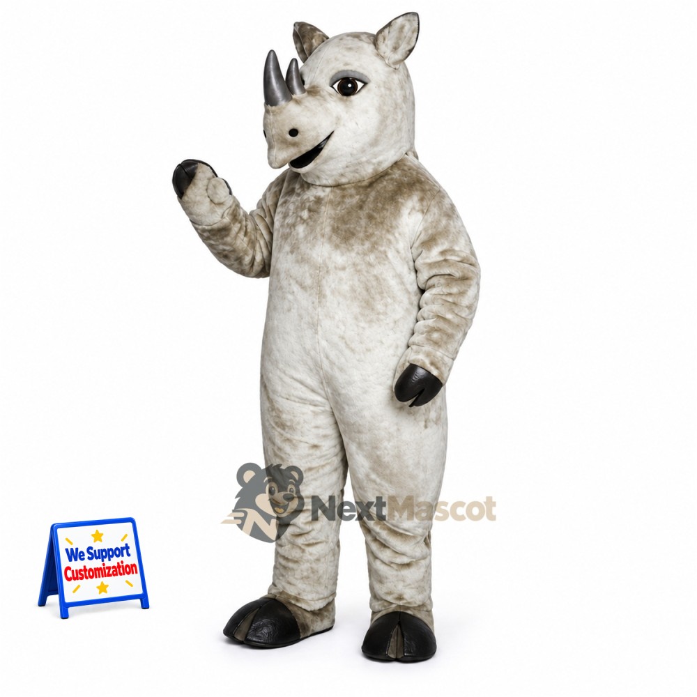Rhino Mascot Costume - Gray for Parades Rhino Mascot Costume - Gray for Parades