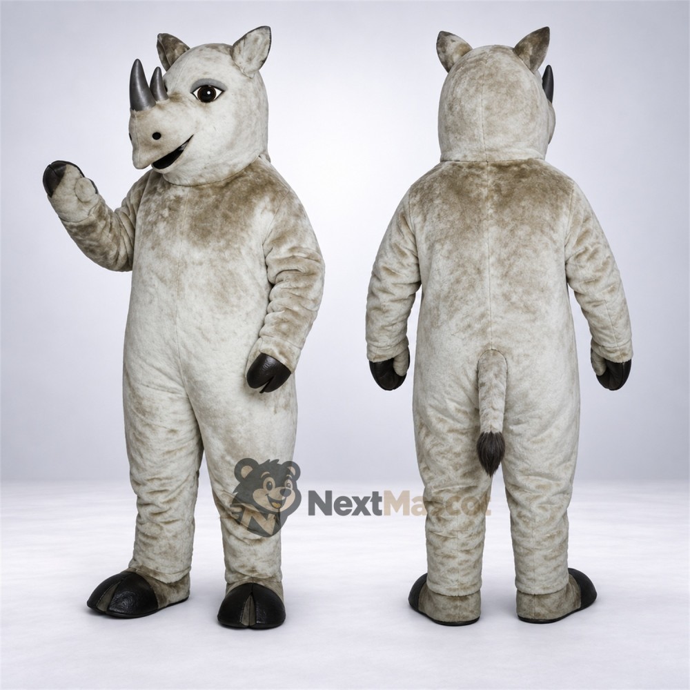 Rhino Mascot Costume - Gray for Parades Rhino Mascot Costume - Gray for Parades