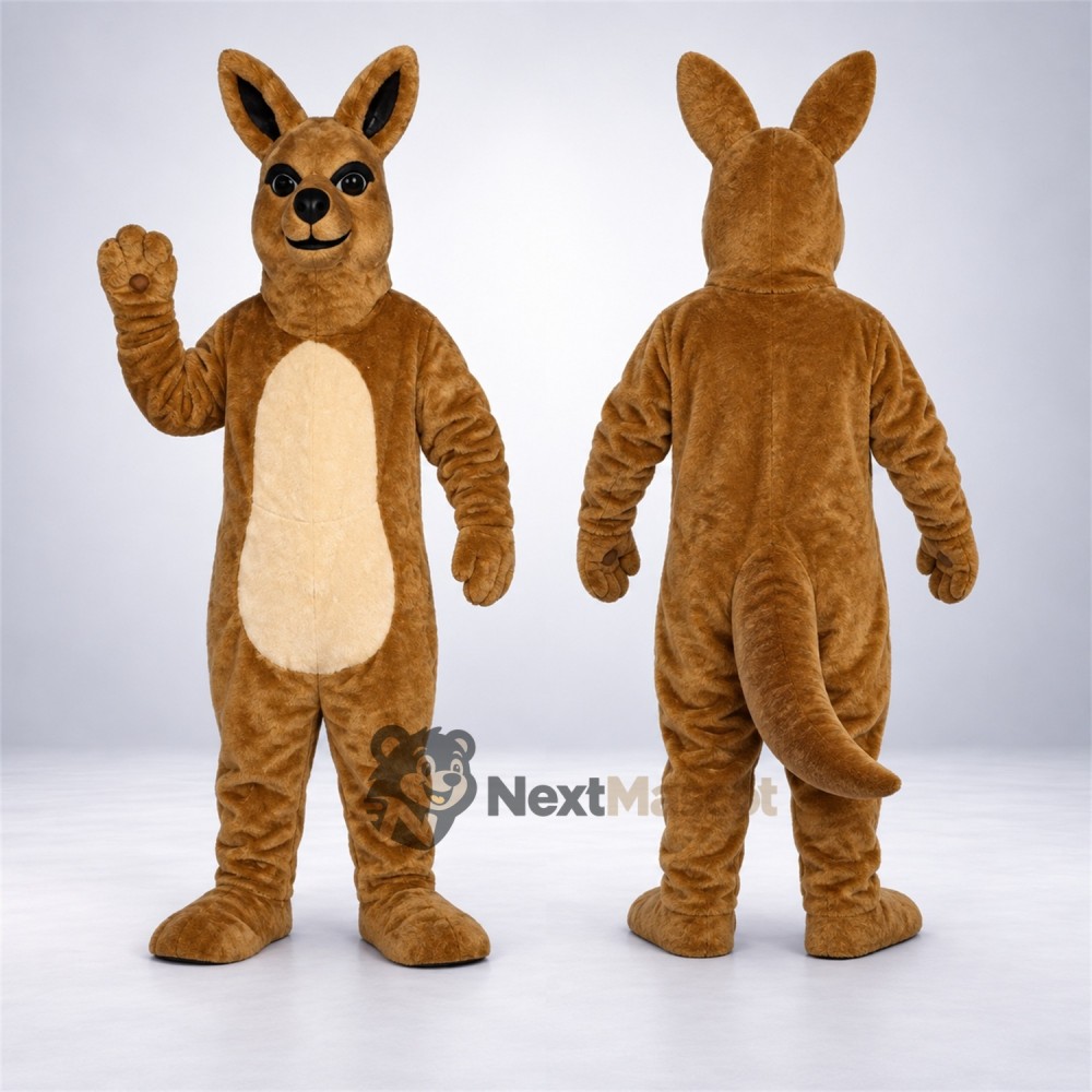 Kangaroo Mascot Costume - Brown for Parades Kangaroo Mascot Costume - Brown for Parades