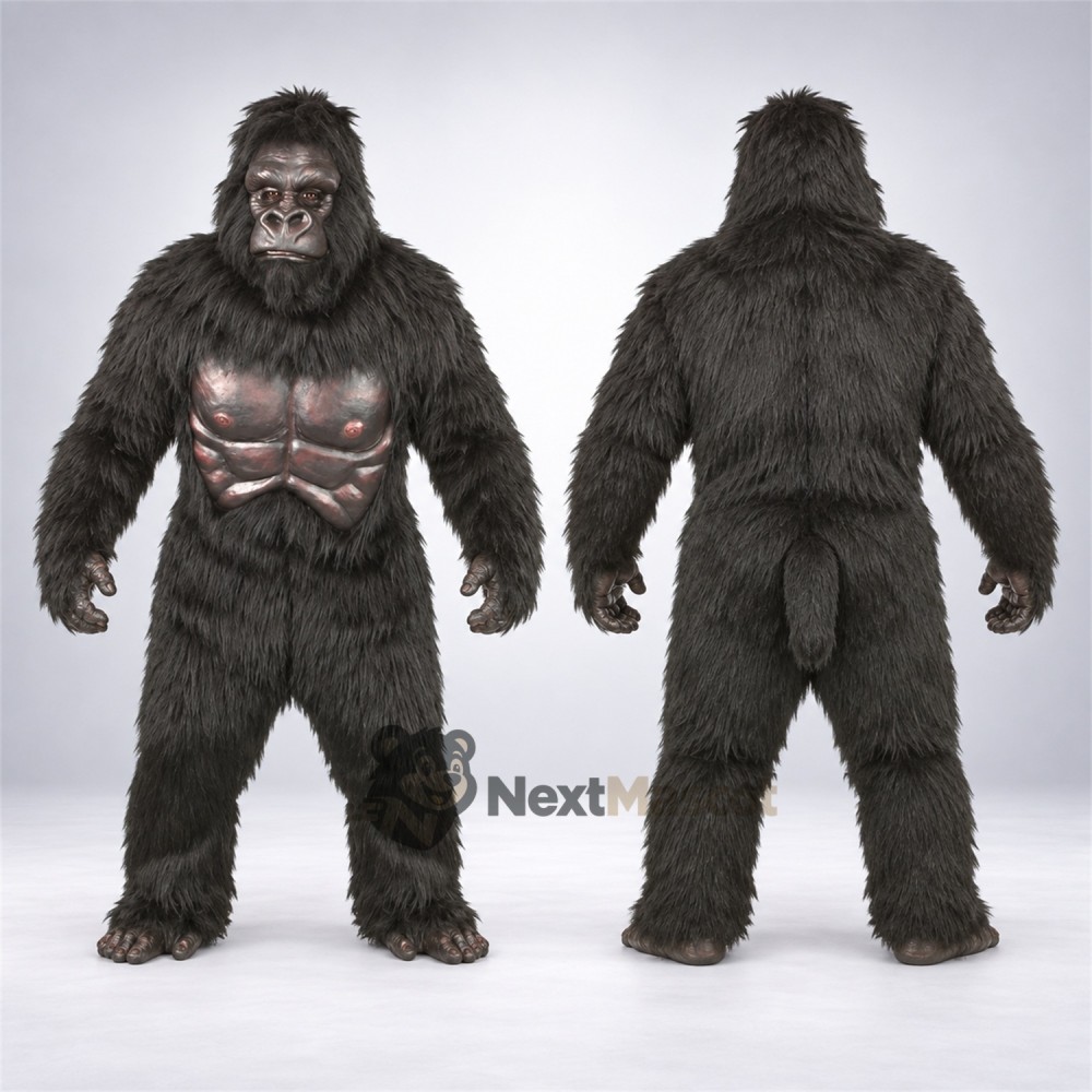 Gorilla Mascot Costume - Black for Family Events Gorilla Mascot Costume - Black for Family Events