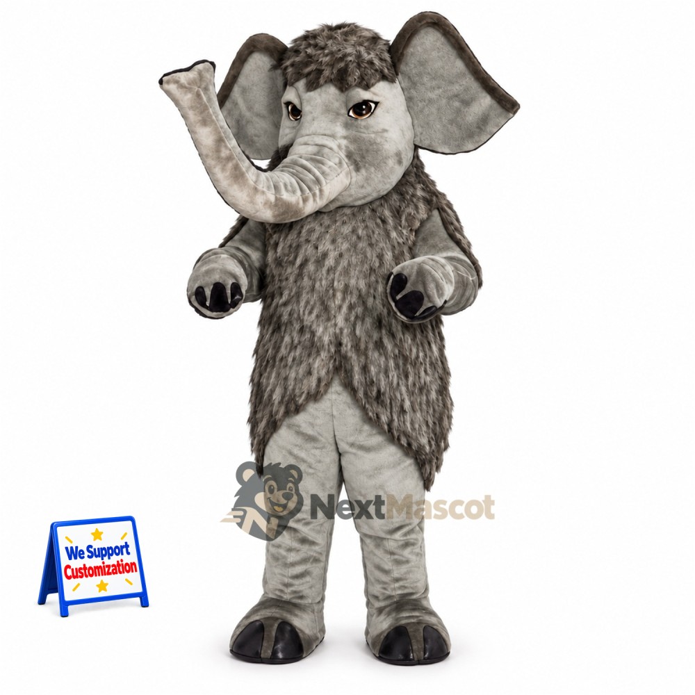 Elephant Mascot Costume - Gray for Grand Openings Elephant Mascot Costume - Gray for Grand Openings