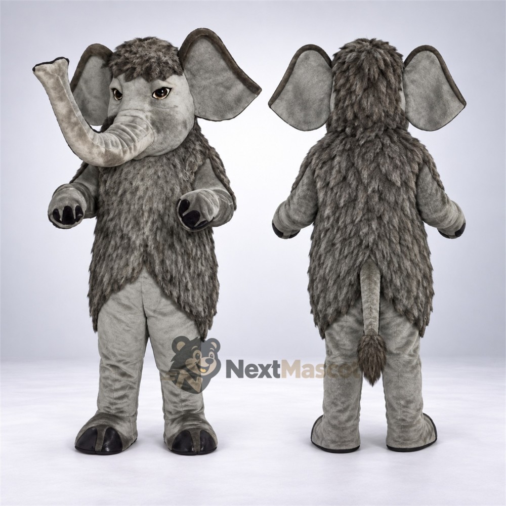 Elephant Mascot Costume - Gray for Grand Openings Elephant Mascot Costume - Gray for Grand Openings