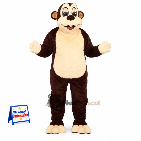 Monkey Mascot Costume - Brown for School Spirit Monkey Mascot Costume - Brown for School Spirit