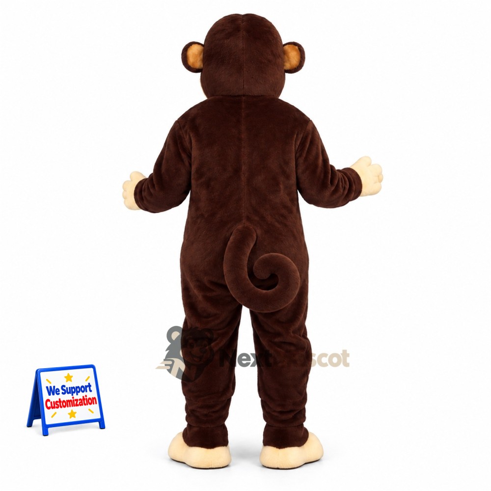 Monkey Mascot Costume - Brown for School Spirit Monkey Mascot Costume - Brown for School Spirit