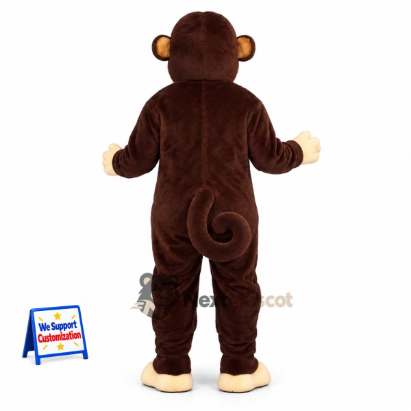 Monkey Mascot Costume - Brown for School Spirit