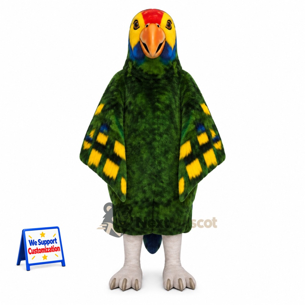 Parrot Mascot Costume - Green for Community Events