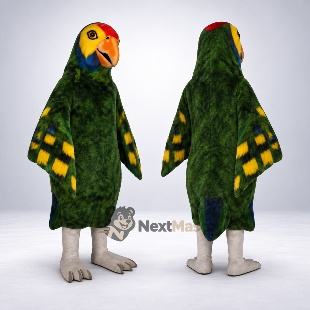 Parrot Mascot Costume - Green for Community Events