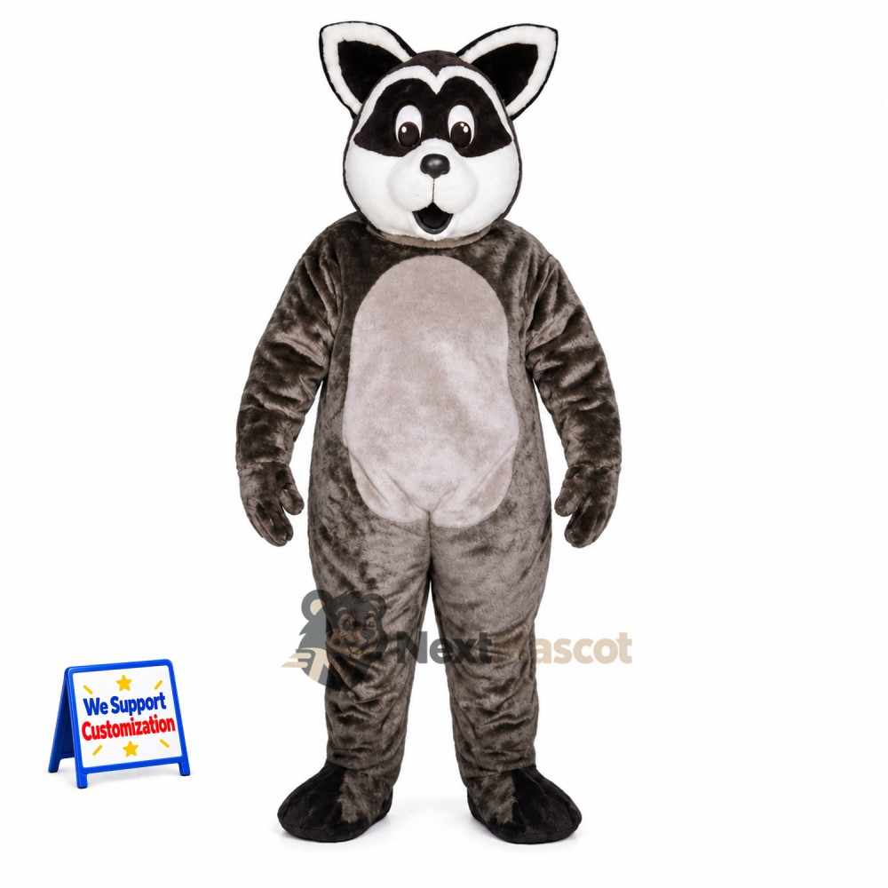 Raccoon Mascot Costume - Gray for Pep Rallies Raccoon Mascot Costume - Gray for Pep Rallies