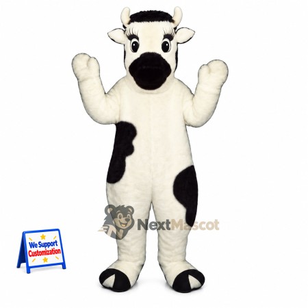 Cow Mascot Costume - Spotted for Street Fairs Cow Mascot Costume - Spotted for Street Fairs