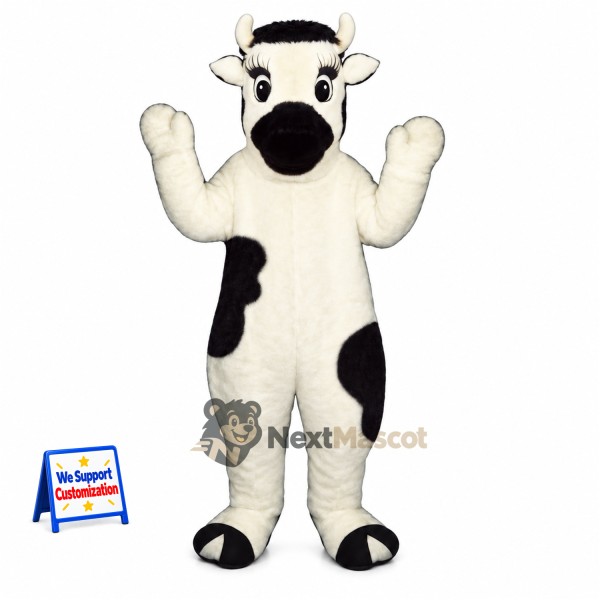 Cow Mascot Costume - Spotted for Street Fairs