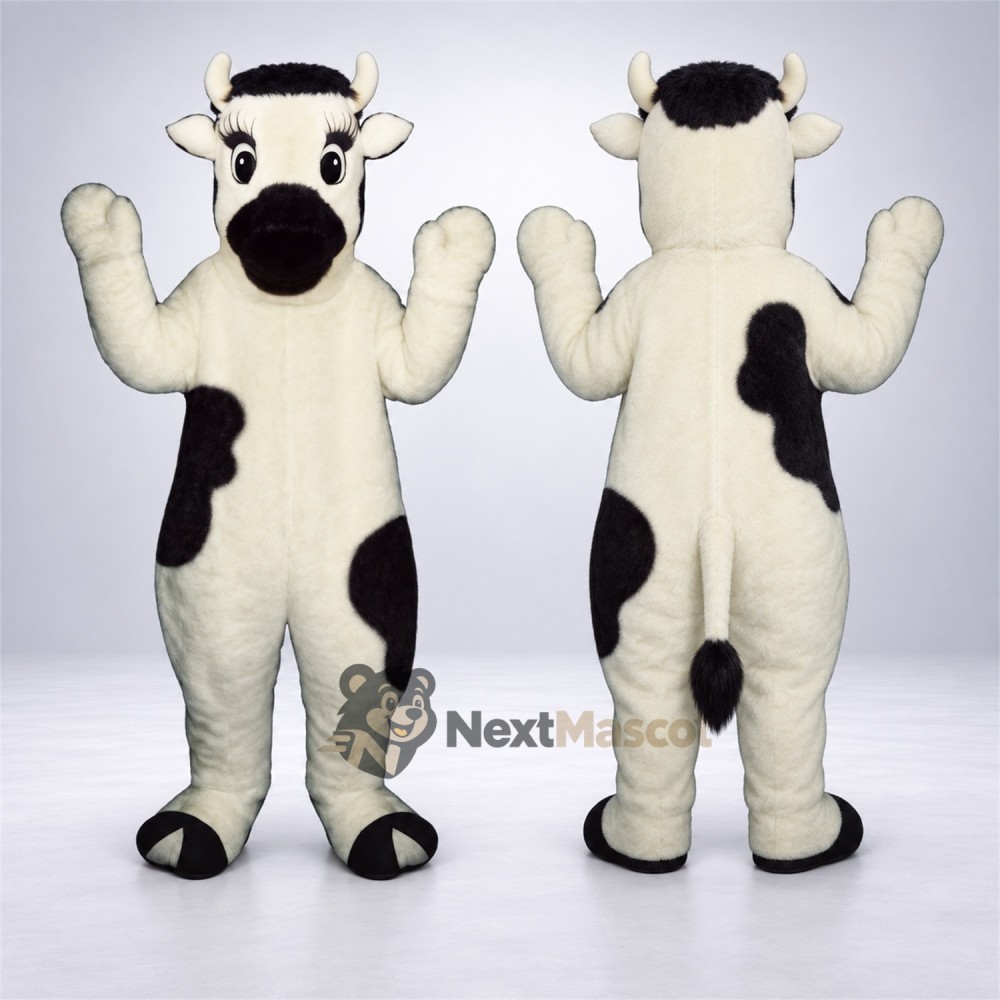 Cow Mascot Costume - Spotted for Street Fairs Cow Mascot Costume - Spotted for Street Fairs