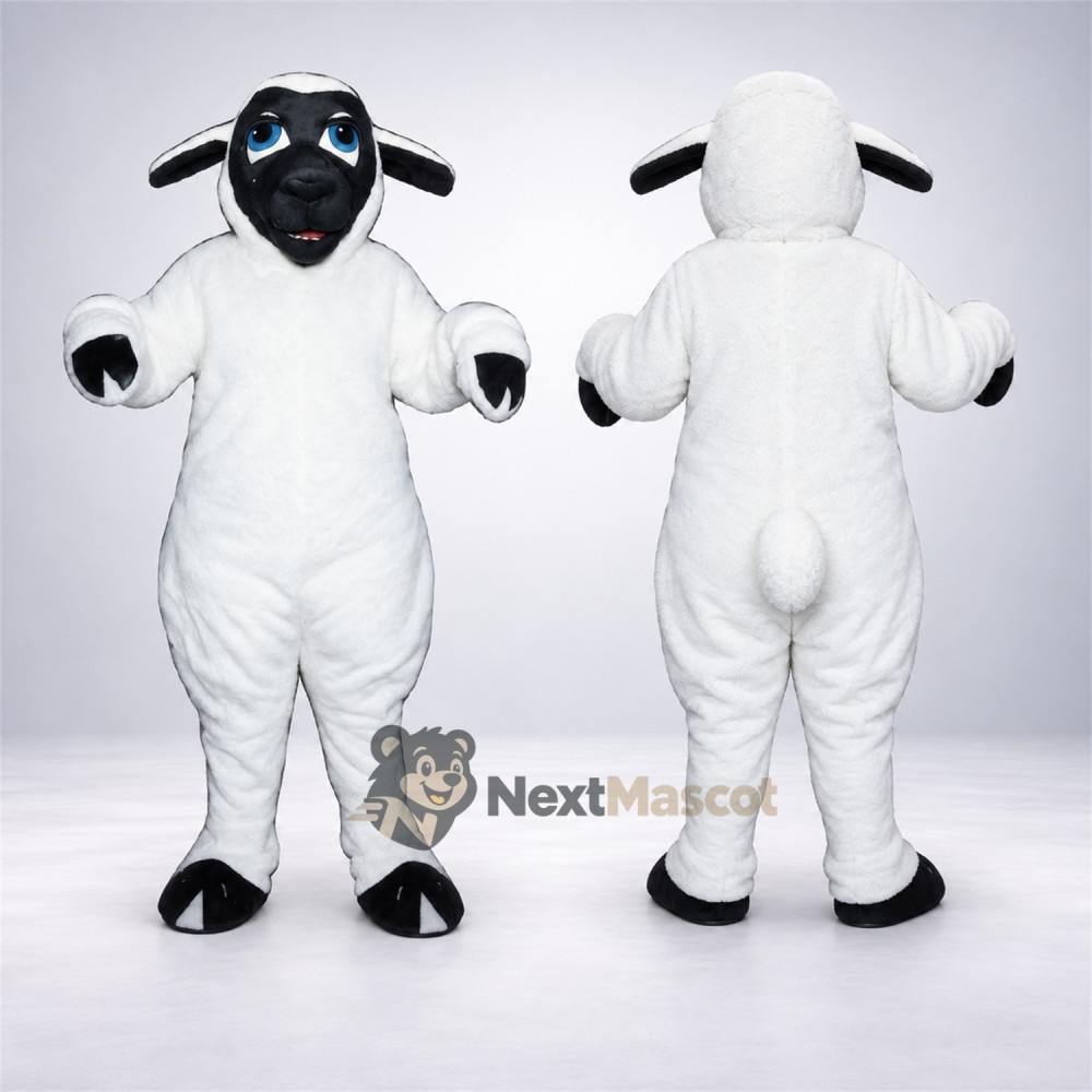 Sheep Mascot Costume - White Sheep Mascot Costume - White