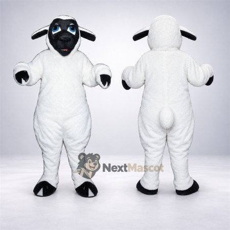 Sheep Mascot Costume - White Sheep Mascot Costume - White