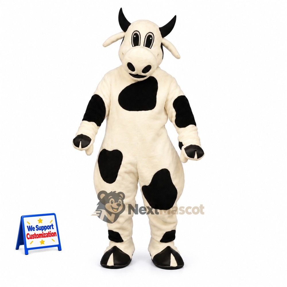 Cow Mascot Costume - Spotted for Fairs Cow Mascot Costume - Spotted for Fairs