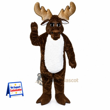 Moose Mascot Costume - Brown for Promotions