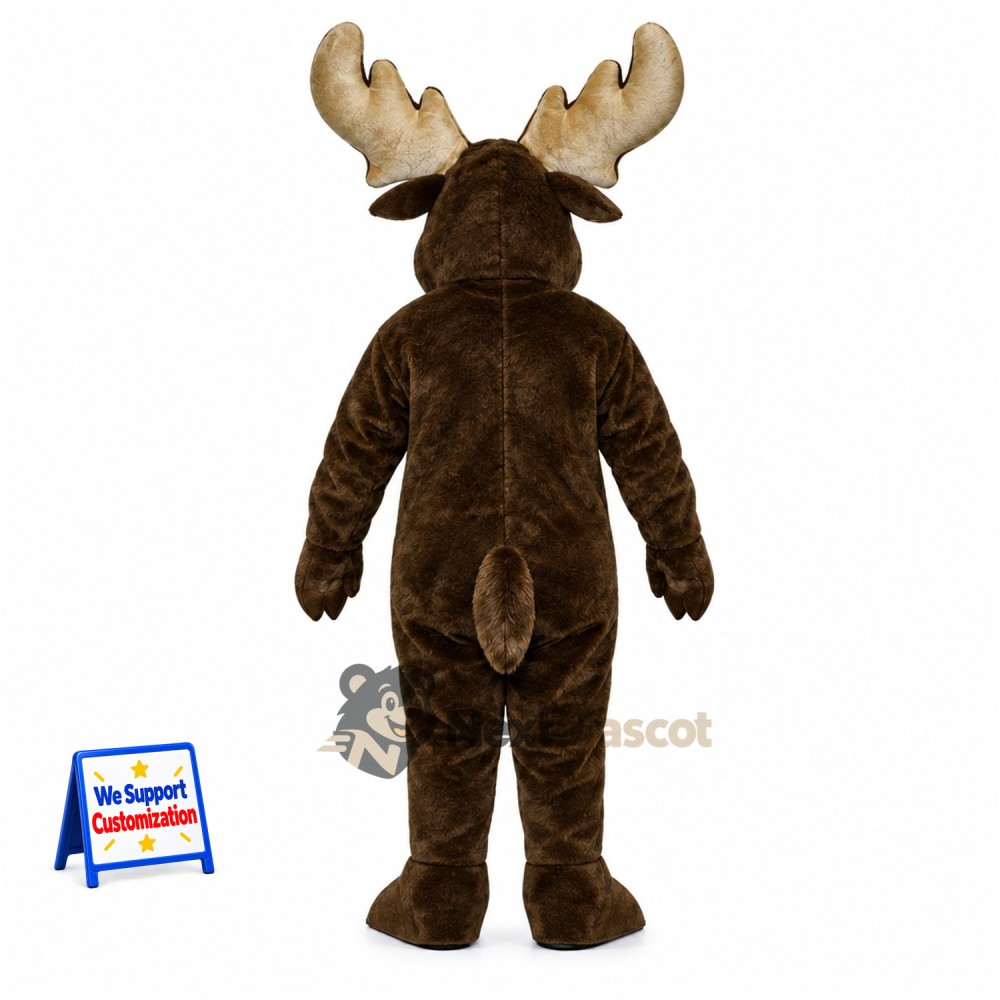 Moose Mascot Costume - Brown for Promotions