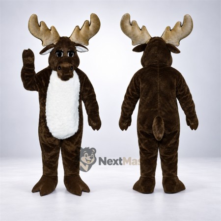 Moose Mascot Costume - Brown for Promotions