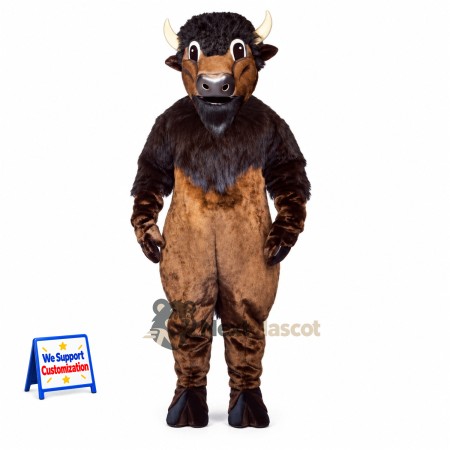Buffalo Mascot Costume - Brown Buffalo Mascot Costume - Brown