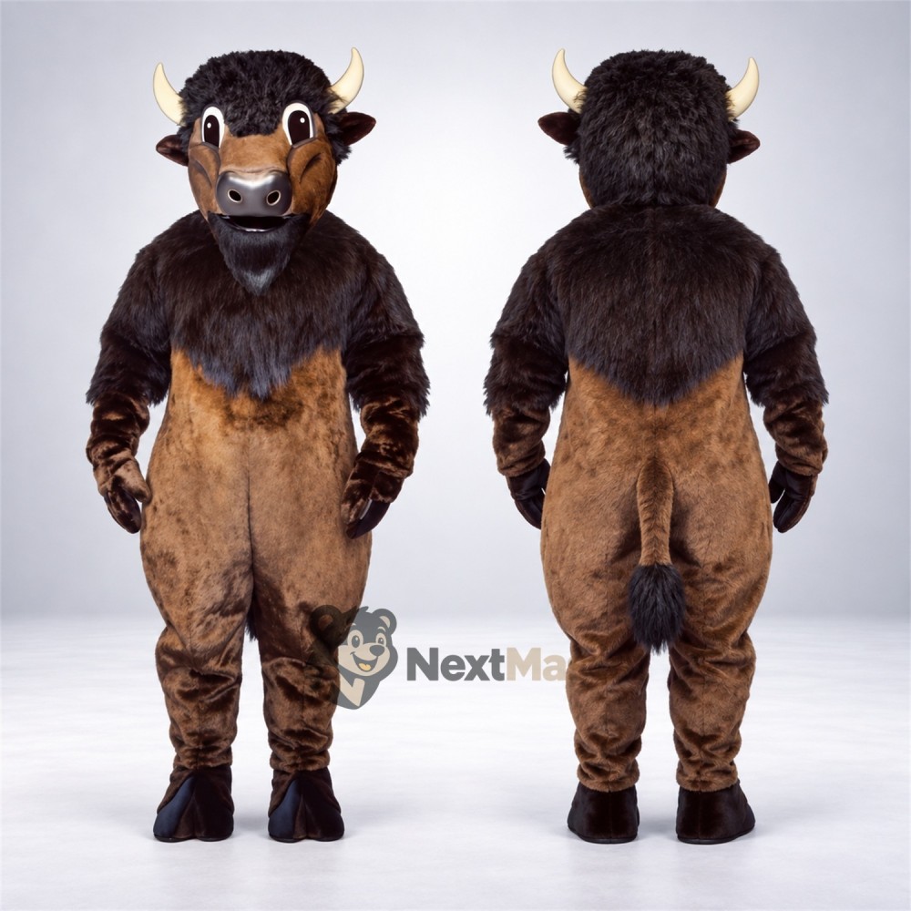 Buffalo Mascot Costume - Brown Buffalo Mascot Costume - Brown