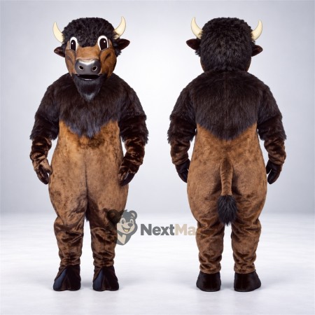 Buffalo Mascot Costume - Brown Buffalo Mascot Costume - Brown