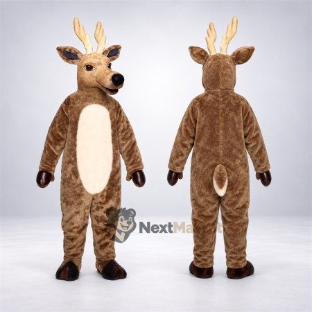 Deer Mascot Costume - Brown for Carnivals Deer Mascot Costume - Brown for Carnivals