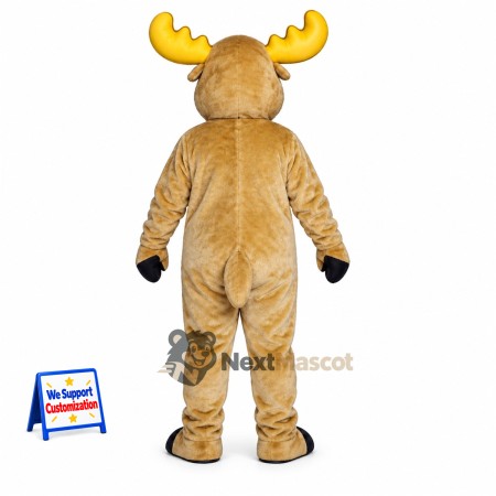 Moose Mascot Costume - Brown for Grand Openings Moose Mascot Costume - Brown for Grand Openings