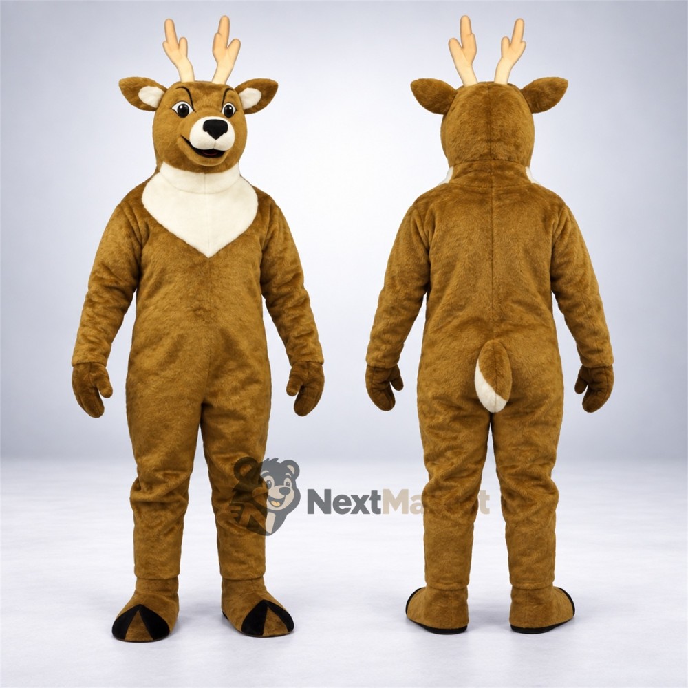 Deer Mascot Costume - Brown for Family Events