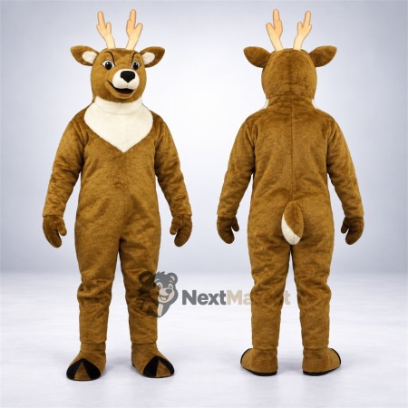 Deer Mascot Costume - Brown for Family Events
