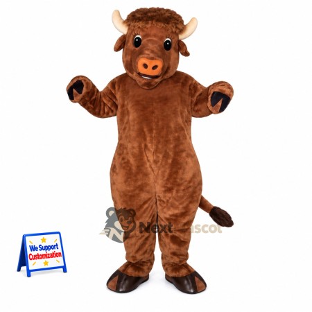 Bull Mascot Costume - Brown for Team Events