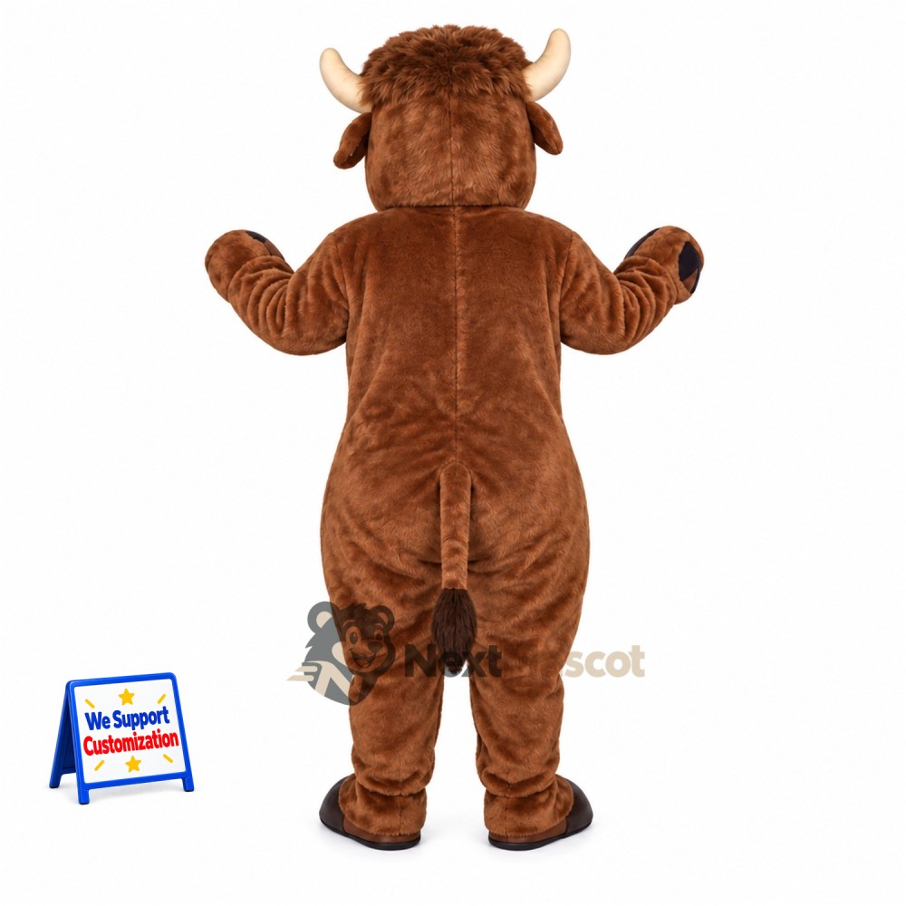 Bull Mascot Costume - Brown for Team Events