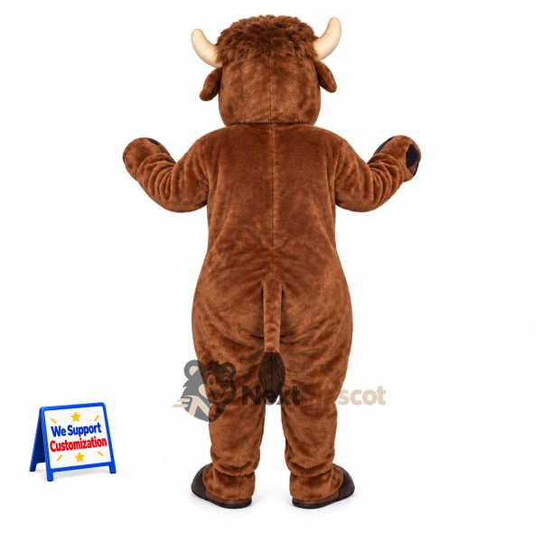 Bull Mascot Costume - Brown for Team Events