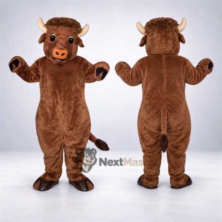 Bull Mascot Costume - Brown for Team Events