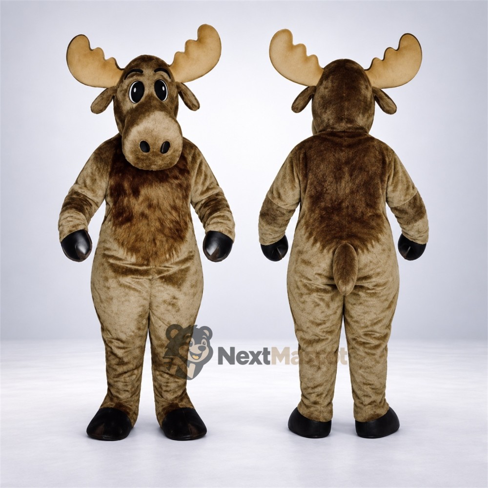 Moose Mascot Costume - Brown for Photo Events Moose Mascot Costume - Brown for Photo Events