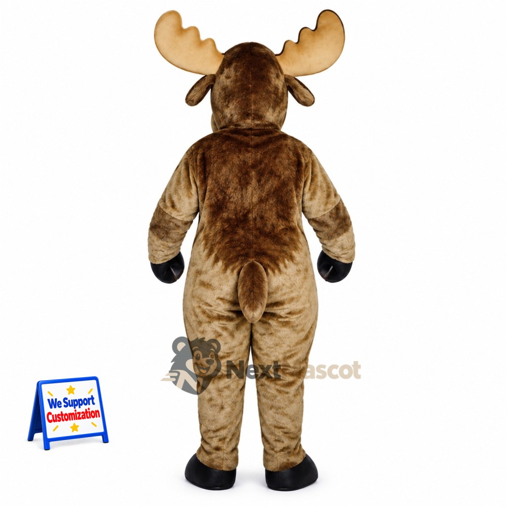 Moose Mascot Costume - Brown for Photo Events Moose Mascot Costume - Brown for Photo Events