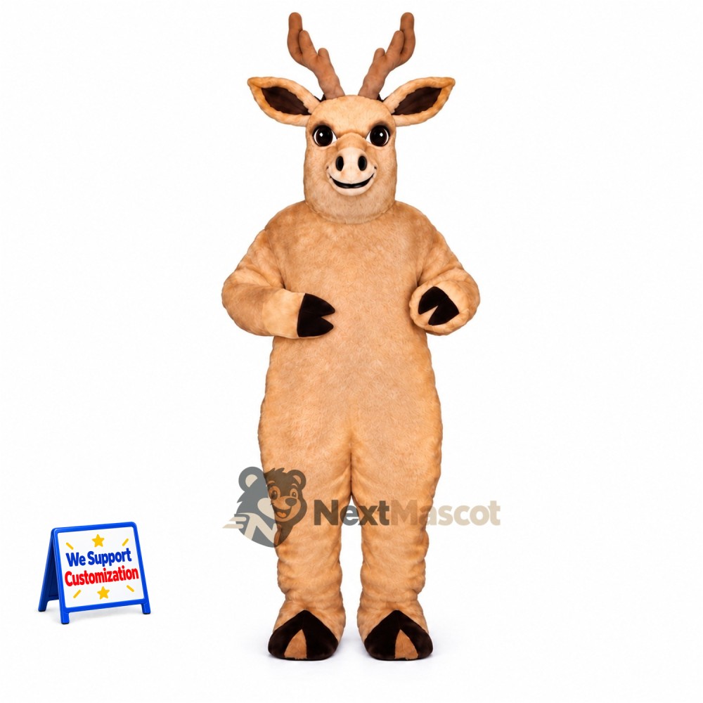 Deer Mascot Costume - Brown for Fundraisers Deer Mascot Costume - Brown for Fundraisers
