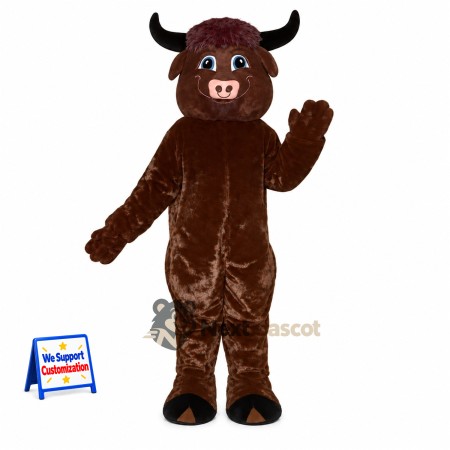 Bull Mascot Costume - Brown for Carnivals Bull Mascot Costume - Brown for Carnivals