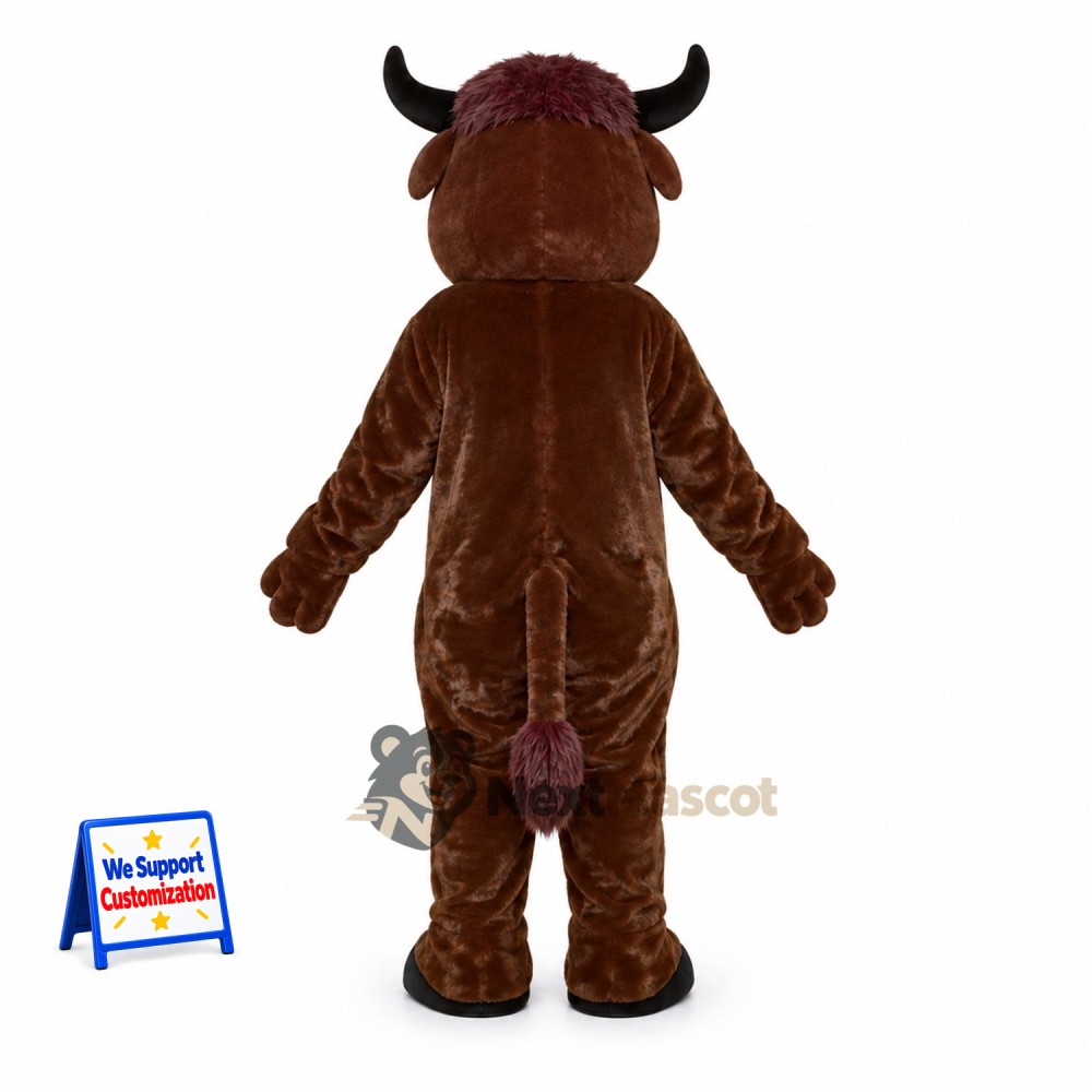 Bull Mascot Costume - Brown for Carnivals Bull Mascot Costume - Brown for Carnivals