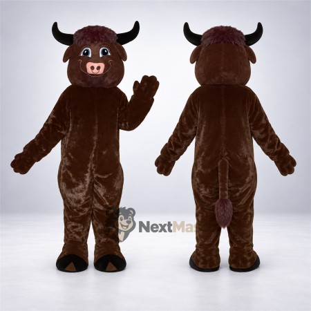 Bull Mascot Costume - Brown for Carnivals Bull Mascot Costume - Brown for Carnivals
