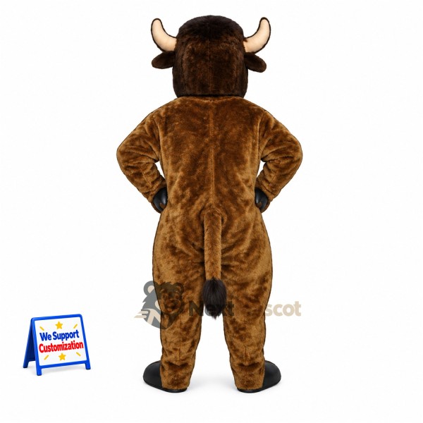 Bull Mascot Costume - Brown for Family Events Bull Mascot Costume - Brown for Family Events