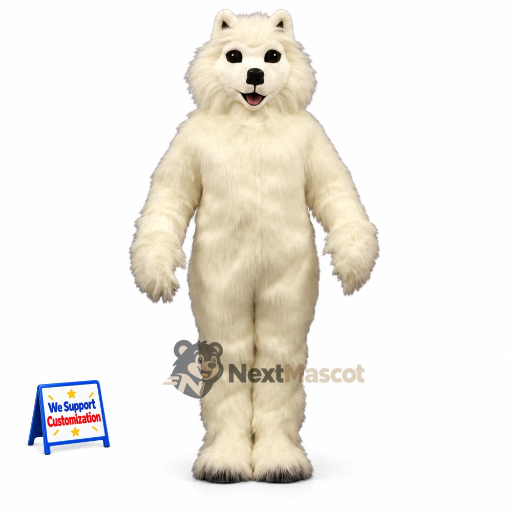 Dog Mascot Costume - White Dog Mascot Costume - White