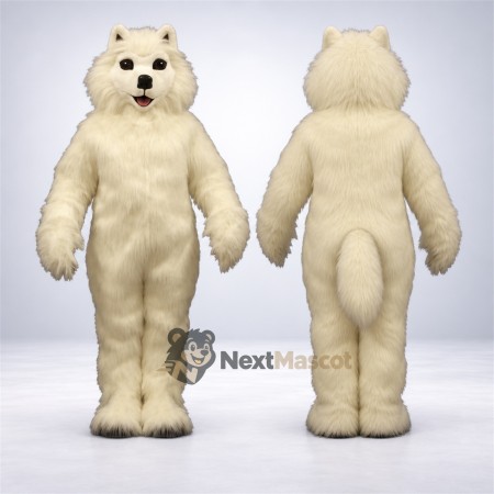 Dog Mascot Costume - White Dog Mascot Costume - White